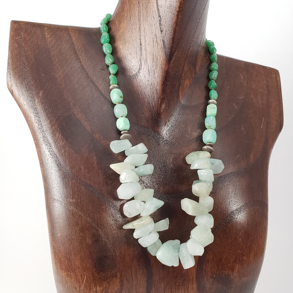AMAZONITE AND AVENTURINE Artisan Necklace